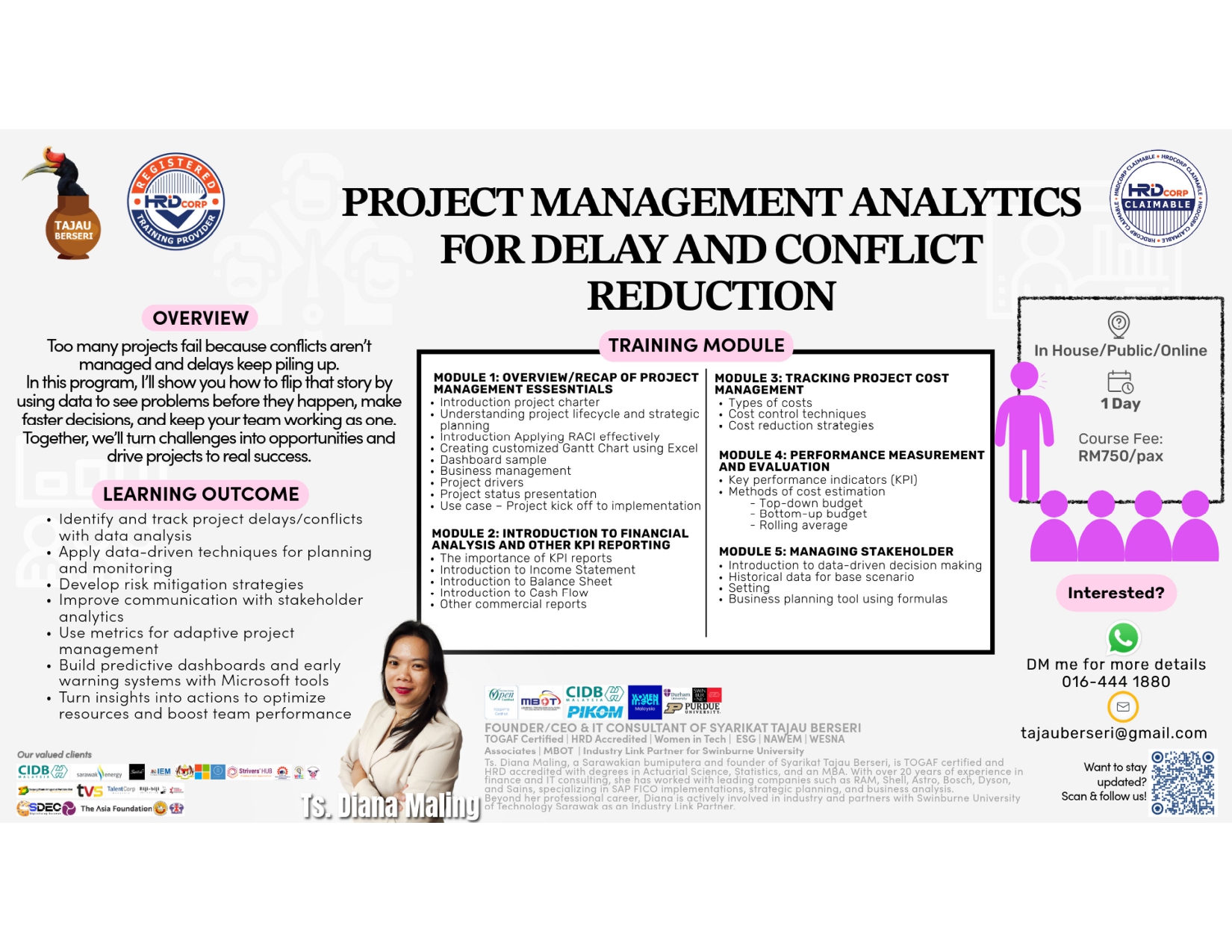 Project Management for Delay & Conflict Reduction Course
